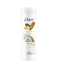 Dove Body Love Restoring Care Body Lotion, made with 100 percent Natural Oils, Coconut Oil and Almond Milk, up to 72 hours of Moisturization, 400ml