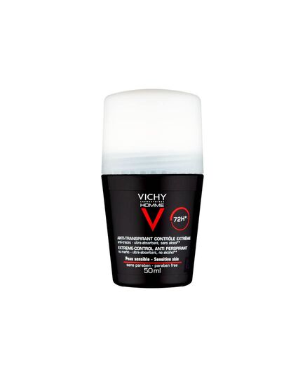 Vichy Homme Roll On Deodorant Sensitive Skin 72H