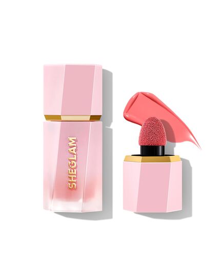 SHEGLAM Makeup - Color Bloom Liquid Blush Matte Finish - Long-wearing Waterproof Gel-Cream Blush with Sponge Tip Applicator (Hot Topic)