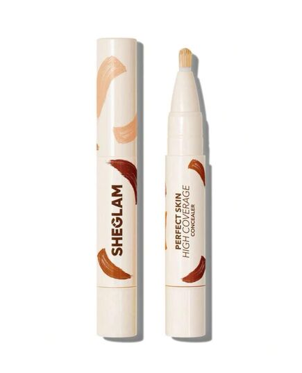 SHEGLAM Perfect Skin High Coverage Concealer - Liquid Concealer Brush Moisturizing Weightless All - Day Hydrate Concealer Makeup (Butter Cream)