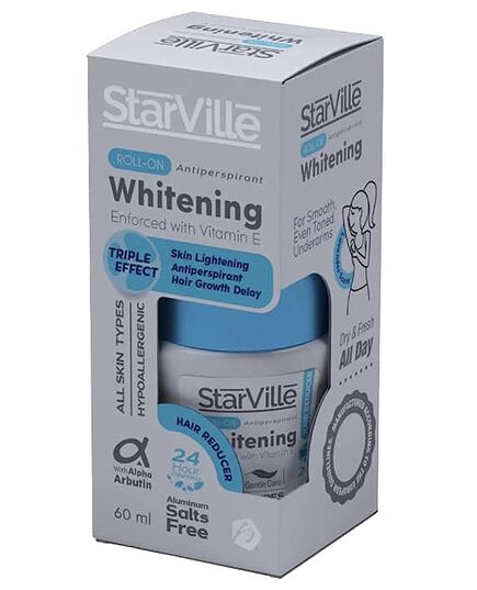 Starville Whitening Roll On Hair Reducer 60 ml