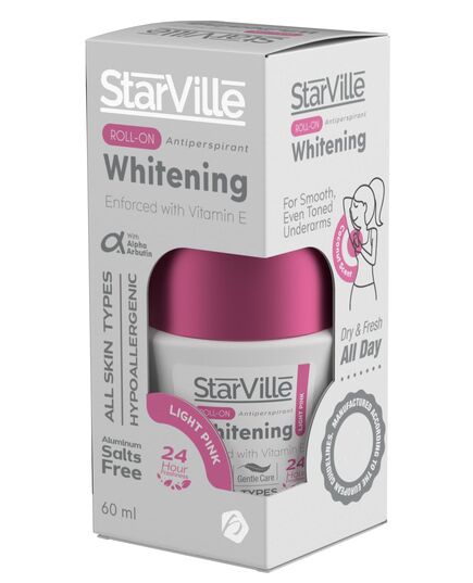 Starville Roll On Whitening Light Pink Free 60 Ml