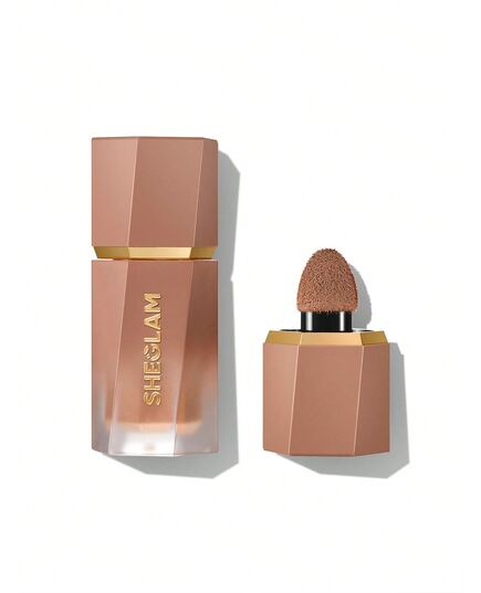 Sheglam Sun Beam Matte Liquid Bronzer, Natural Long-Lasting Finish, Built-In Sponge Applicator (Golden Sun)