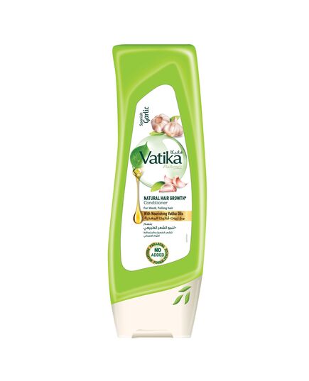 Vatika Naturals Dabur Spanish Garlic Conditioner 400ml | & Herbal | Smoothen Dull, Dry & Frizzy Hair | For Weak, Falling Hair