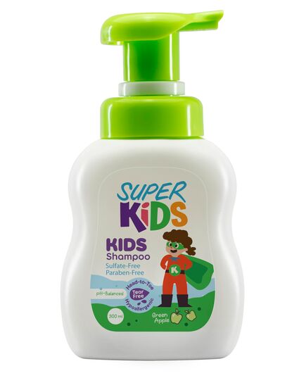 Super Kids Shampoo 300 ml- Green Apple