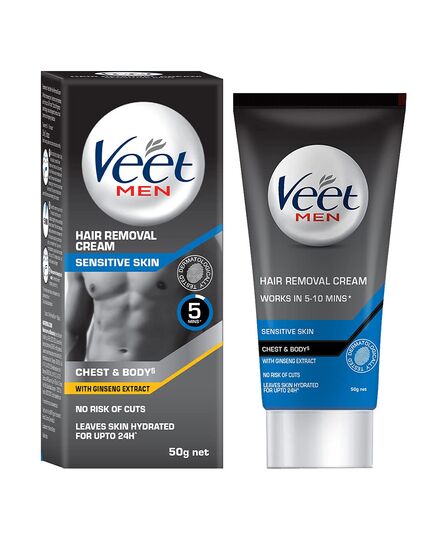 Veet Hair Removal Cream for Men, Sensitive Skin - 50g
