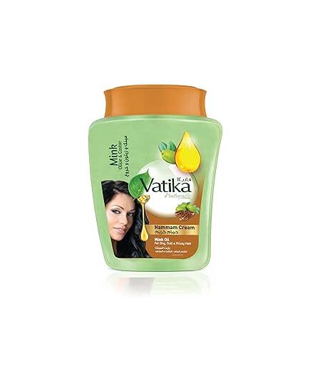 Vatika Naturals Mink Oil Conditioning Hammam Cream (900g) | Natural Extract of Active Olive and Castor | Moisturizes Hair | Promotes Soft and Silky Hair