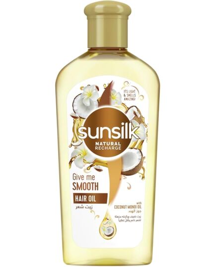 Sunsilk Natural recharge, Hair oil, with almond and Castor oil, for protection against hairfall 250ML (Packaging May Vary)