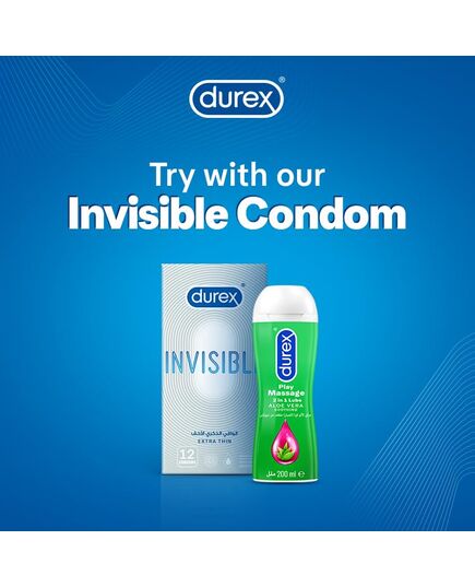 Durex play original massage 2in1 lube soothing aloe vera - 200ml gel