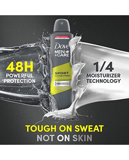 Dove men+care sport active+ fresh anti-perspirant deodorant aerosol, 250ml