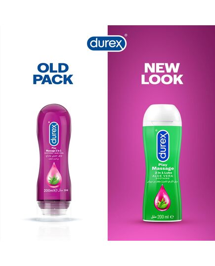 Durex play original massage 2in1 lube soothing aloe vera - 200ml gel
