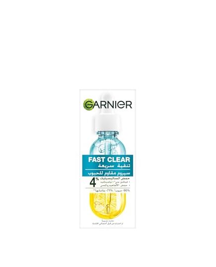 Garnier Skinactive Fast Clear Booster Face Serum, For Acne Prone Skin, With Salicylic Acid, 15Ml