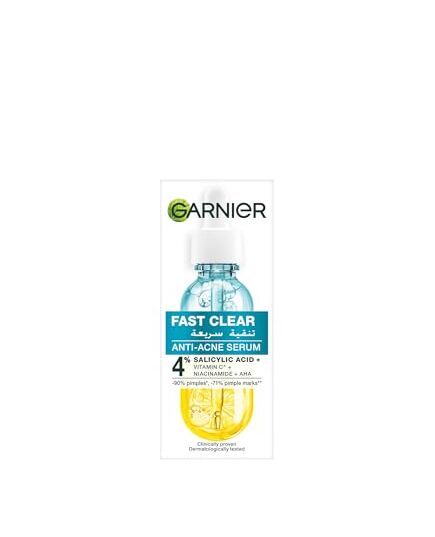 Garnier Skinactive Fast Clear Booster Face Serum, For Acne Prone Skin, With Salicylic Acid, 15Ml