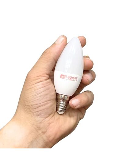ELSEWEDY LED Bulb E14, 6 Watt, 3000 Kelvin, 425 Lumen (Warm, 6 Watt, Candle, 3 Pieces)