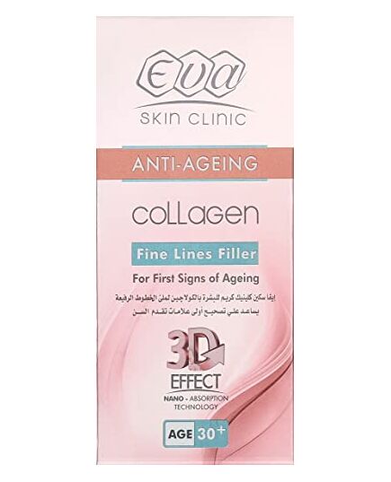 Eva Skin Clinic Anti-Ageing Collagen Fine Lines Filler for First Signs of Ageing (+30) 50 ml
