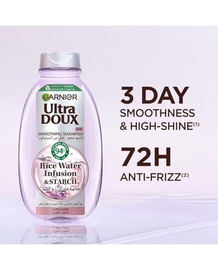 Garnier Ultra Doux Rice Water Shampoo, 400 ml