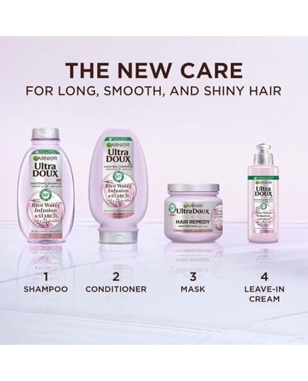 Garnier Ultra Doux Rice Water Shampoo, 400 ml