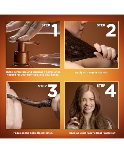 Garnier Ultra Doux Honey Treasures Repairing Serum for Damaged hair and Split ends with Heat protection 115ml