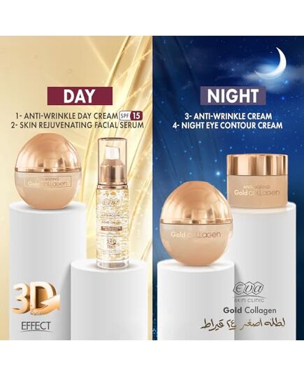 Eva Skin Clinic Anti-Ageing Gold Collagen Anti-Wrinkle Day Cream 50 ml
