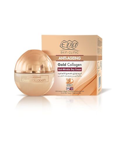 Eva Skin Clinic Anti-Ageing Gold Collagen Anti-Wrinkle Day Cream 50 ml