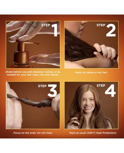 Garnier Ultra Doux Honey Treasures Repairing Serum for Damaged hair and Split ends with Heat protection 115ml