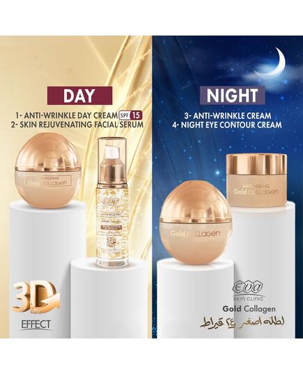 Eva Skin Clinic Anti-Ageing Gold Collagen Anti-Wrinkle Day Cream 50 ml