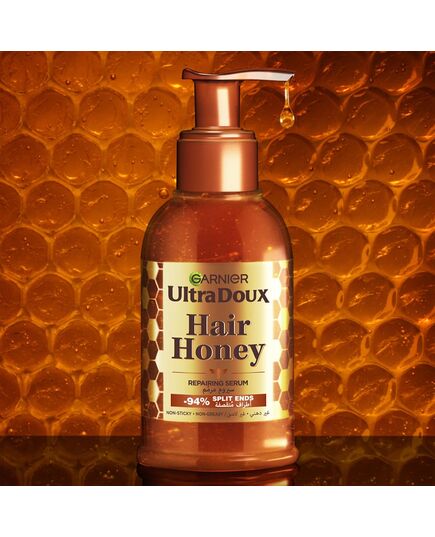 Garnier Ultra Doux Honey Treasures Repairing Serum for Damaged hair and Split ends with Heat protection 115ml
