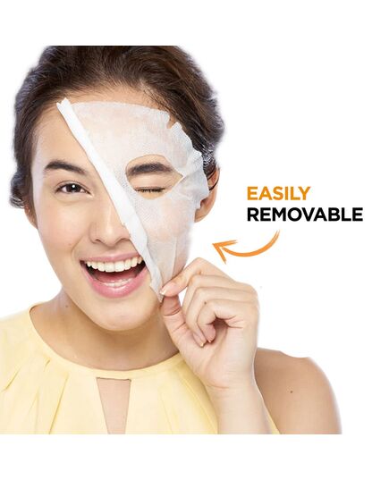 Garnier Skinactive Fast Bright Instant Brightening Tissue Mask With Vitamin C And Milky Essence, 28 Gm