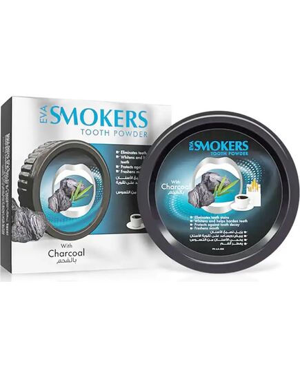 Eva Smokers Cleansing Tooth Powder With Charcoal 40 Gm