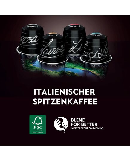 Espresso Lavazza, Maestro Lungo, 10 Aluminium Capsules Compatible with N Original Machines, Fruit & Flowers Notes, 100% Arabica, Intensity 5/13