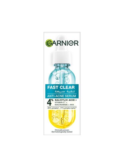 Garnier Skinactive Fast Clear Booster Face Serum, For Acne Prone Skin, With Salicylic Acid, 30ml