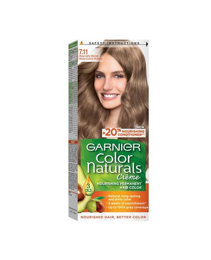 Garnier Color Naturals Permanent Crème Hair Color - 7.11 Deep Ashy Blonde
