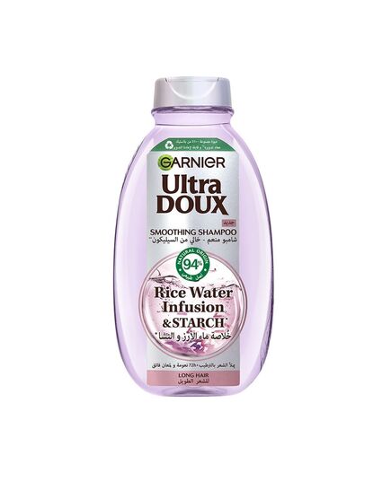 Garnier Ultra Doux Rice Water Shampoo, 400 ml