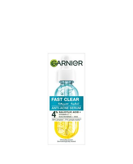 Garnier Skinactive Fast Clear Booster Face Serum, For Acne Prone Skin, With Salicylic Acid, 15Ml