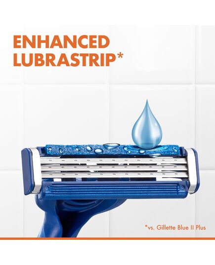 Gillette Blue 3 Comfort Disposable Razor for Men 9 + 3 Free – Pack of 12