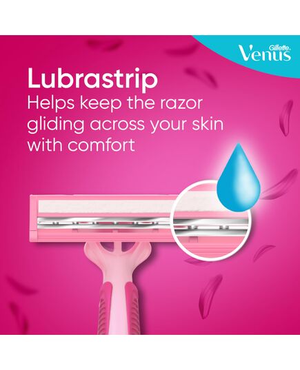 Gillette Blue 2 Plus Razor Blades For Women- 5 Blades, Pink