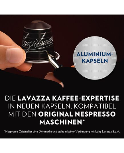 Espresso Lavazza, Maestro Lungo, 10 Aluminium Capsules Compatible with N Original Machines, Fruit & Flowers Notes, 100% Arabica, Intensity 5/13