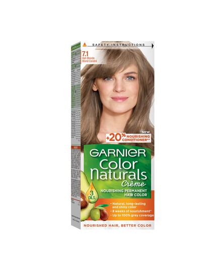 Garnier Color Naturals Permanent Crème Hair Color - 7.1 Ash Blonde