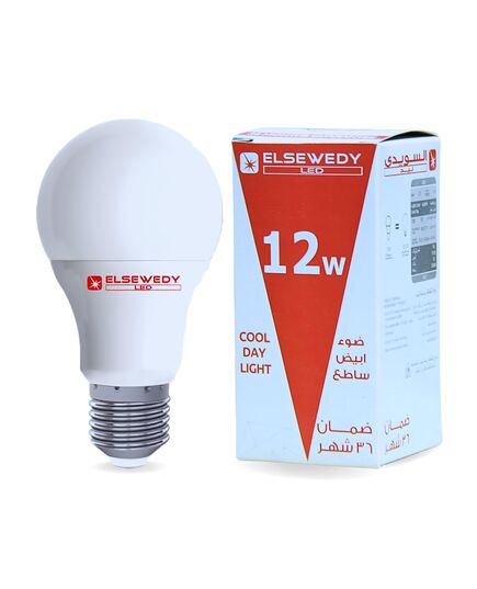 ELSEWEDY LED Bulb E27, (Warm, 3000 Kelvin, 12 Watt)