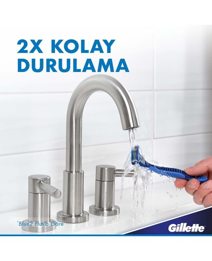 Gillette Blue 3 Disposable Razors with Comfort Gel for Men - 8 Pieces