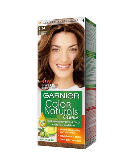 Garnier Color Naturals Permanent Crème Hair Color - 6.34 Chocolate Brown