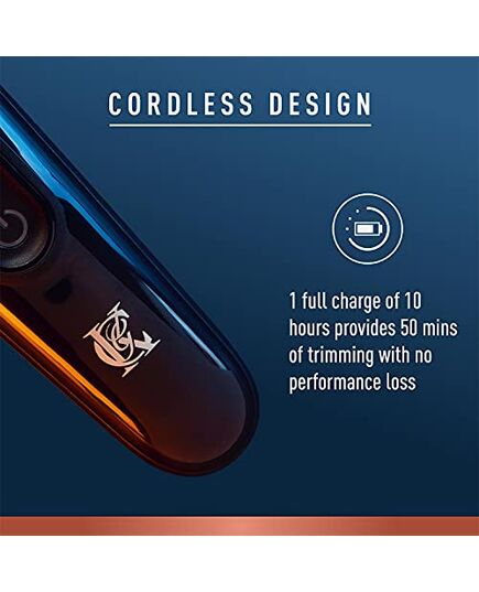 Gillette King C. Men's Beard Trimmer Durable and Sharp Blades Trimmer + 3 Comb Attachments