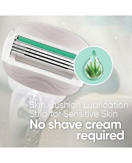 Gillette Venus Comfort Glide Sensitive Women's Razor Refill Cartridges – Pack of 4