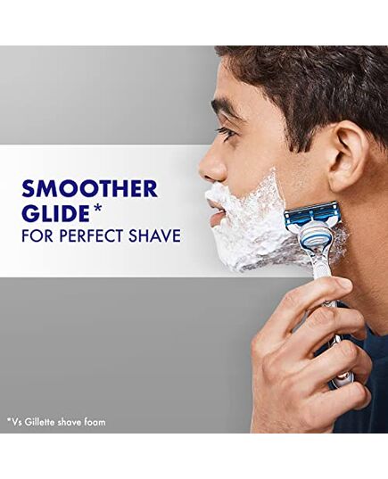 Gillette Sensitive Skin Soothing Shave Gel with Aloe Vera for Men, Anti-Irritation Formula, Dermatologist-Tested, 200ml Can – Hydrates, Protects, and Cools Skin While Shaving – 200ml