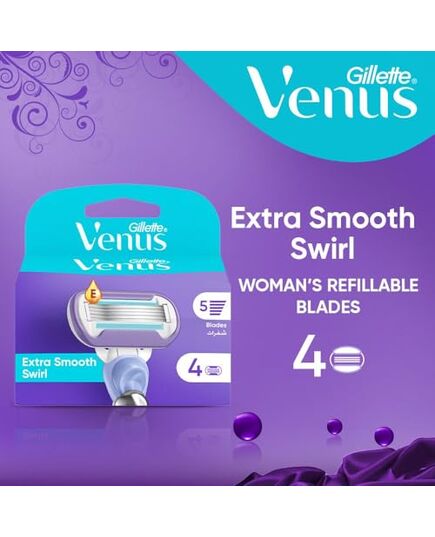 Gillette Venus Deluxe Smooth Swirl Blades x4