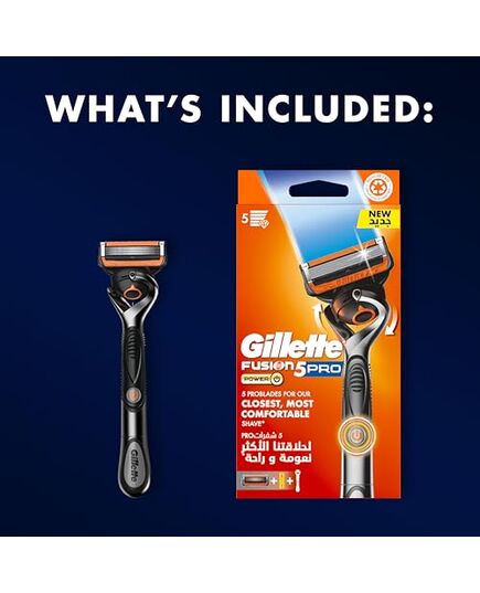 Gillette Fusion5 Power Men's Razor with FlexBall Handle Technology for Gillette's Best Shave – Packaging May Vary