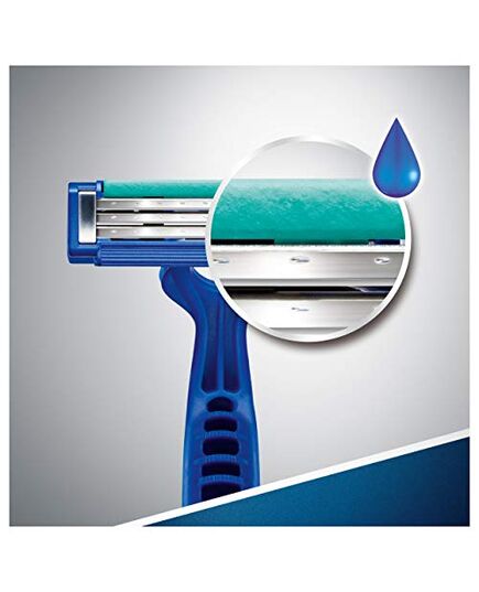 Gillette Blue3 Simple Disposable Razor for Men, Up To 20 Clean Shaves Per Pack - 4 Pieces