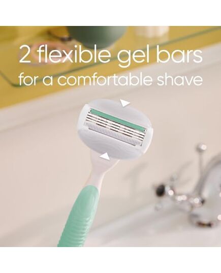 Gillette Venus Comfort Glide Sensitive Women's Razor Refill Cartridges – Pack of 4
