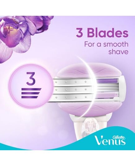 Gillette Venus ComfortGlide Breeze Blades Refills 3 Bladed, 4 Count