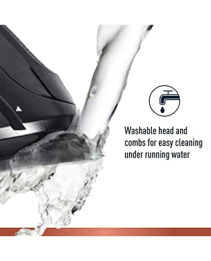 Gillette King C. Men's Beard Trimmer Durable and Sharp Blades Trimmer + 3 Comb Attachments